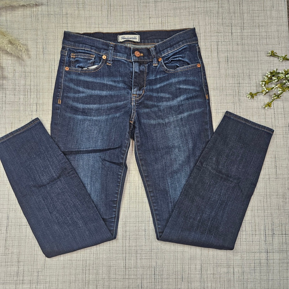 Madewell Skinny Skinny‎ Jeans Dark Indigo Wash Stretch Denim Womens 27